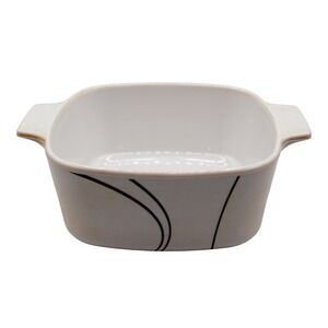 CorningWare Pyroceram Stove Top Simple Lines 1.5 Liter Square Dish with Handles